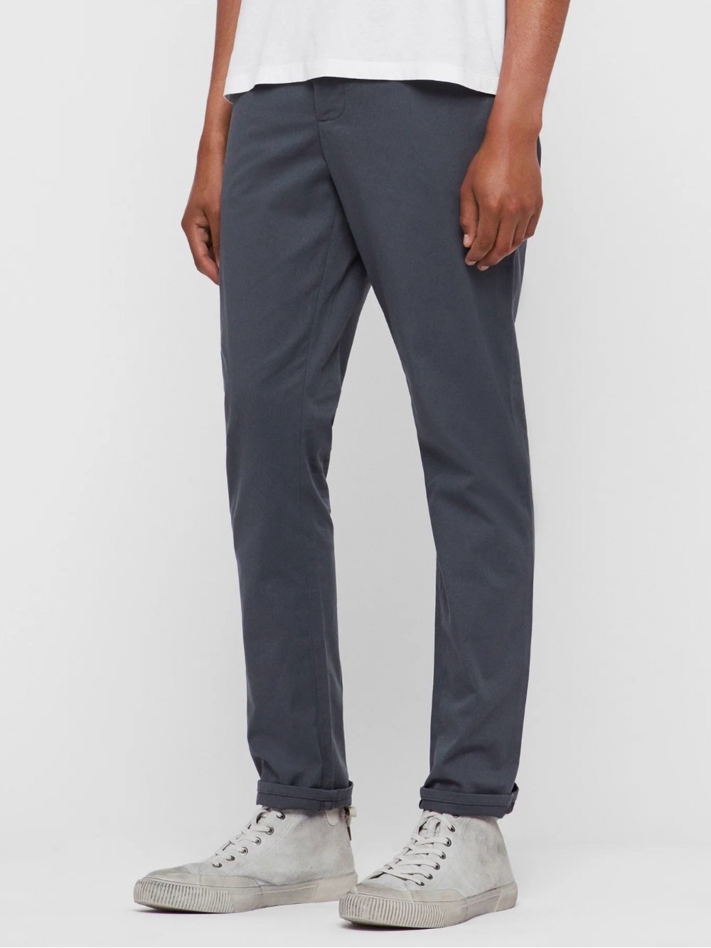 All Saints Gray Straight Leg Pants Size 30